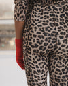 BASERANGE 25 Autumn/Winter SYNC Skinny Stirrup Casual Pants BAS-PASL-CI-AU25-LEOPARD